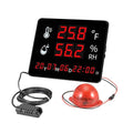 Large Display Thermometer Big Temperature Warning Light – Max Min to Monitor by Tokatuker
