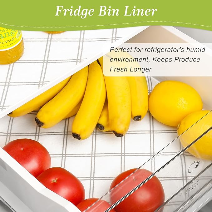 Cooyes 6pcs 12" x 24" Refrigerator Drawer Liners, Fridge Organizers and Storage - Image 3