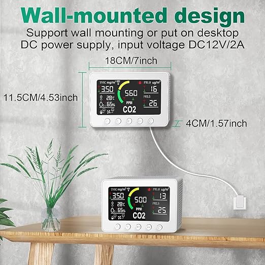 12 in 1 Air Quality Monitor Indoor, Air Quality Tester - Image 4