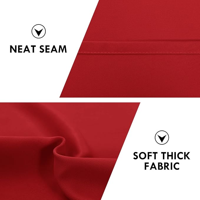 DWCN Christmas Red Blackout Curtains - Image 6