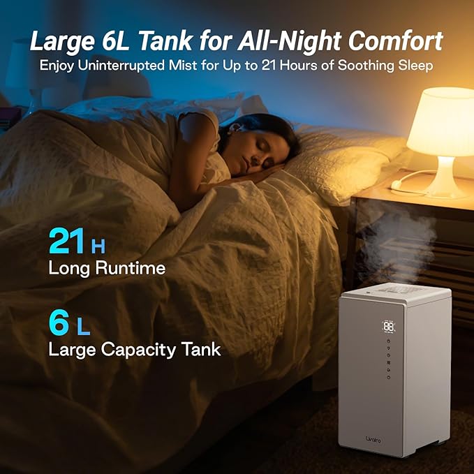 6L Stainless Steel Warm Mist Humidifier - Image 5