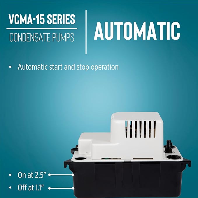 Little Giant VCMA-15ULT 115 Volt, 65 GPH, 1/50 HP Automatic Condensate Removal - Image 6