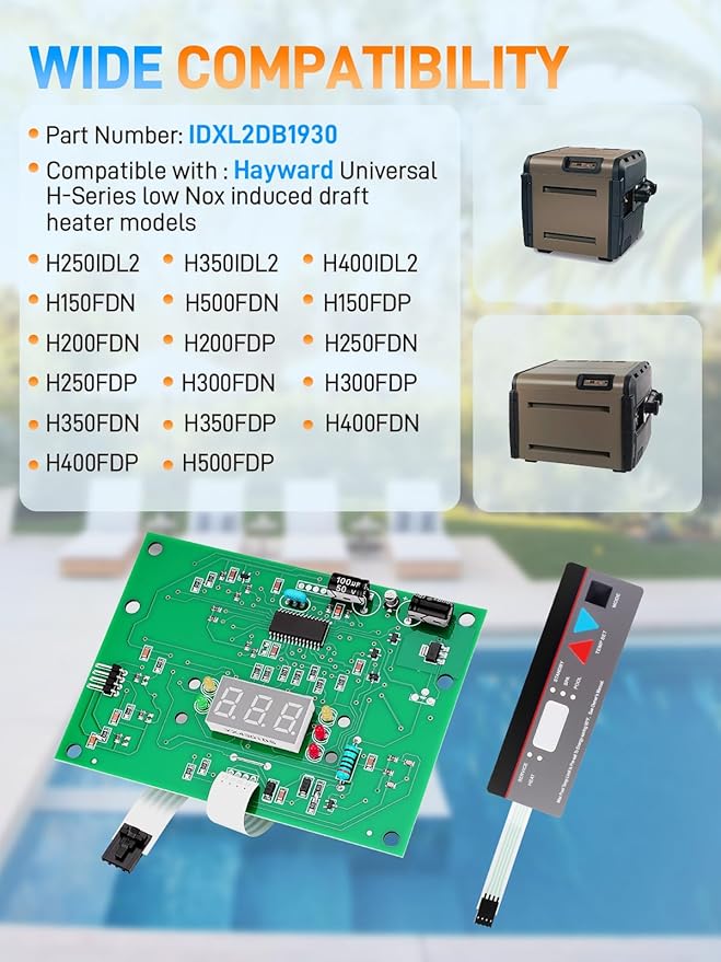 IDXL2DB1930 Display Board with Control Panel Keypad Membrane Assembly - Image 2