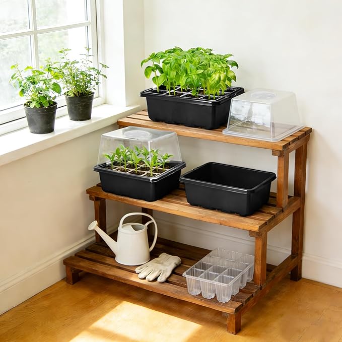 MIXC Seed Starter Tray with Elevated Lid, 120 Cells Seed Starter Kit with - Image 7