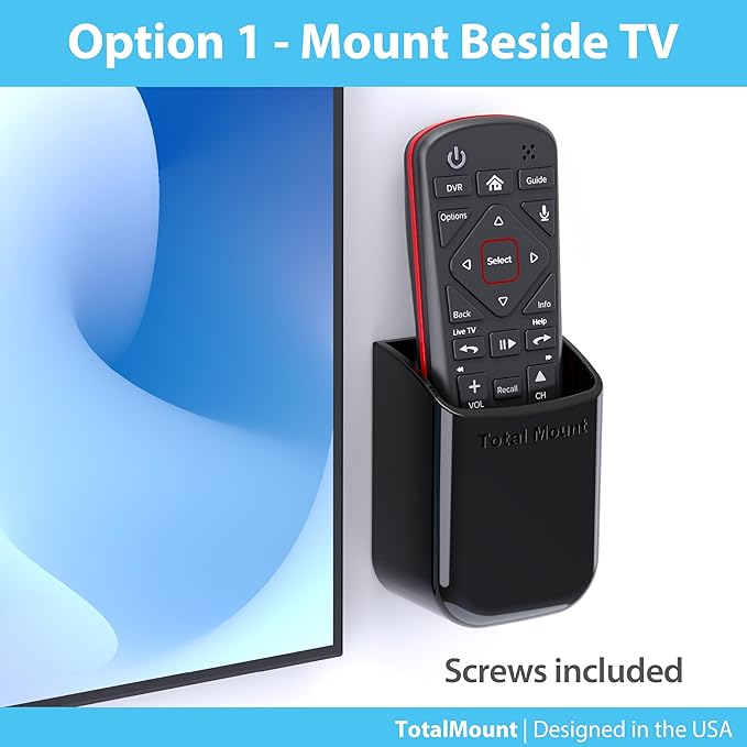 TotalMount Universal Remote Control Holders – Attach to Wall or Back of TV – - Image 3