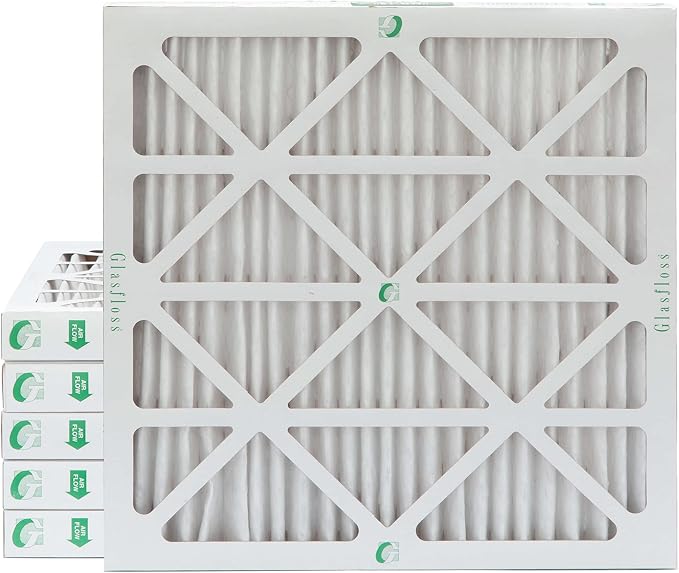 Glasfloss 20x20x2 MERV 13 AC & Furnace 2" Depth Air Filters. Box of 6. Actual by Glasfloss