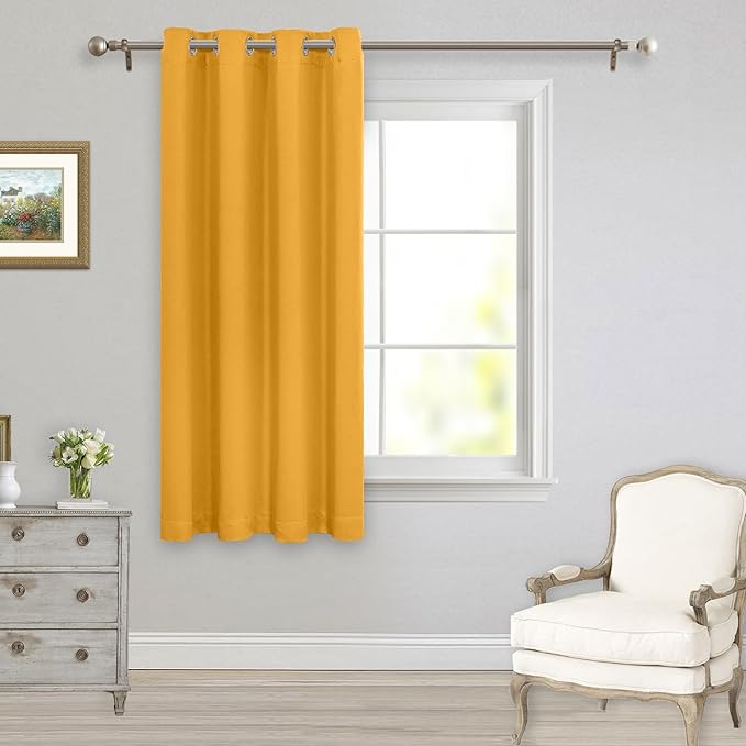 MYSKY HOME Mustard Yellow Curtains - Image 8