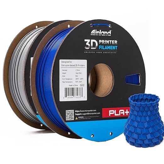 INLAND Micro Center PLA+ 3D Printing Filament 1.75mm by INLAND
