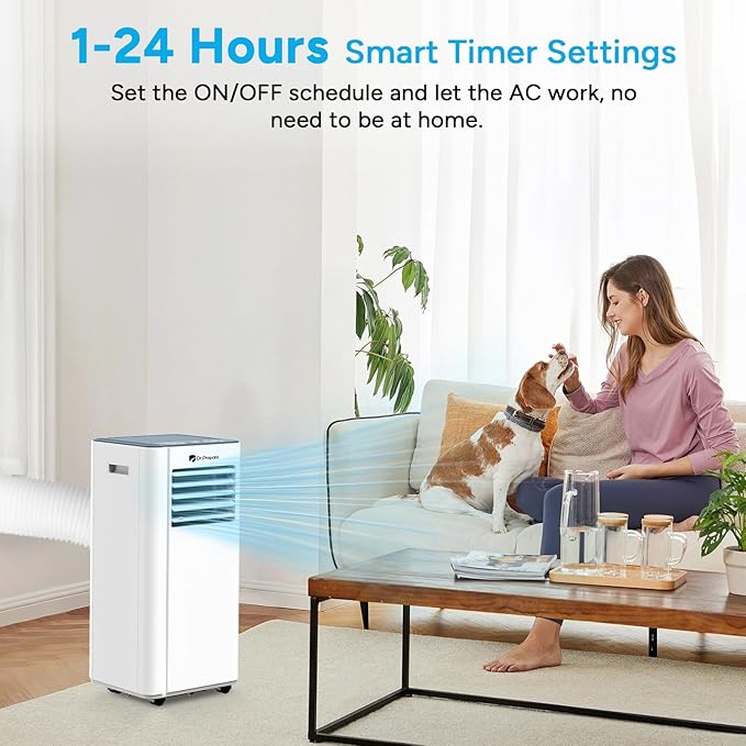 DR.PREPARE 8, 000 BTU Portable Air Conditioner, Dehumidifier, Fan & Sleep Modes - Image 5