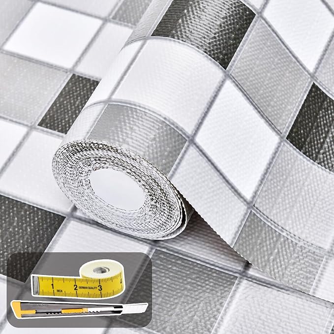 Drawer and Shelf Liner for Kitchen Cabinet: 17 in X 30 Ft Non Slip Waterproof by Kimhan