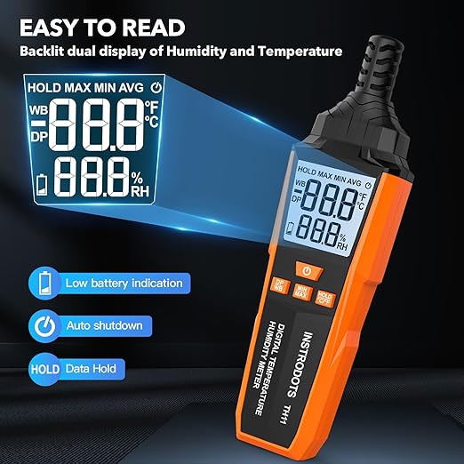 Temperature Humidity Meter, High Precision Digital Hygrometer - Image 4