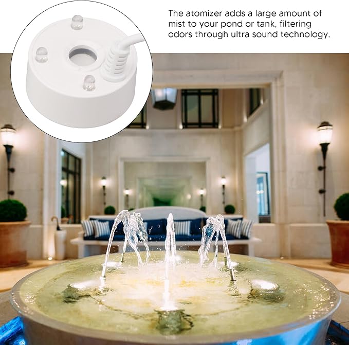 Ultrasonic Mist Maker Fogger, Water Fountain Pond Fog Machine Atomizer Air - Image 3