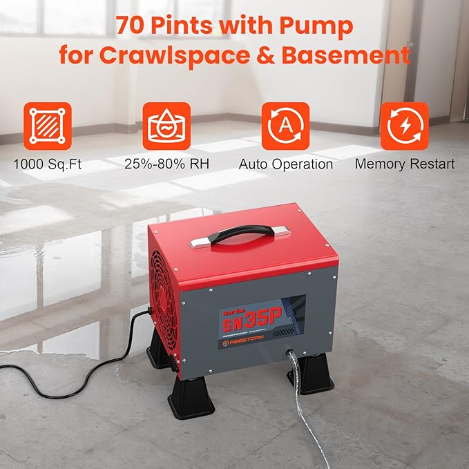 Abestorm 70 Pints Crawl Space Dehumidifiers - Image 6