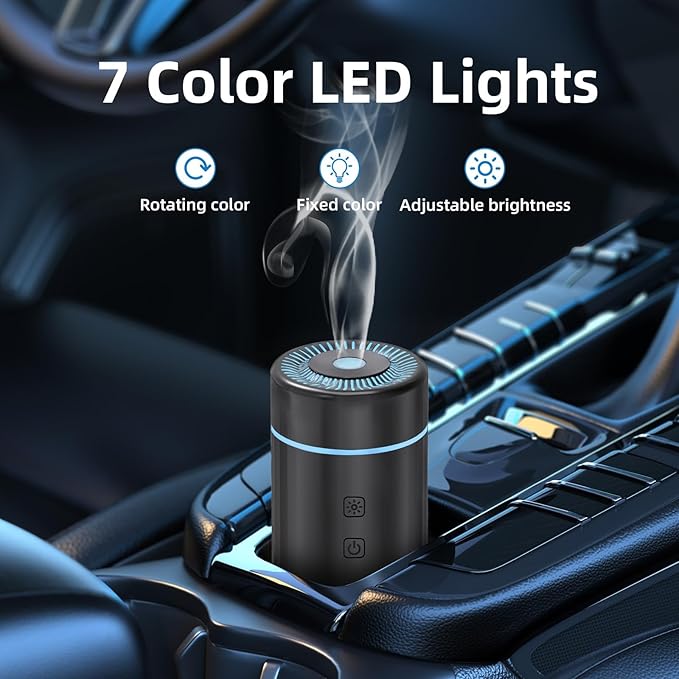 100ML Car Diffuser, USB Rechargeable Battery Operated, Powered Cordless - Image 6