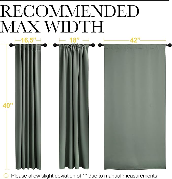 NICETOWN Short Curtains for Kitchen Window - Image 7