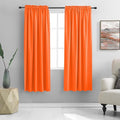 DONREN Bright Light Orange Room Darkenging Curtains by DONREN