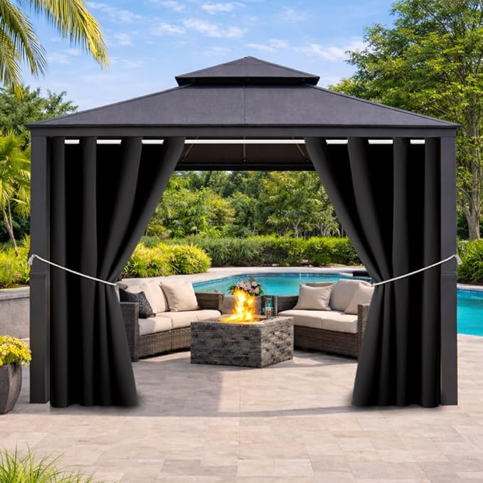 Outdoor Indoor Curtains W52 x L108 by DivaenCamino