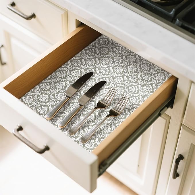 Drawer Liner and Shelf Liner for Kitchen Cabinet Liner Non-Adhesive Non-Slip - Image 2