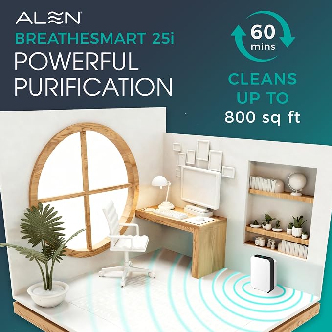 Alen 25i HEPA Air Purifier, Advanced Filter, Covers 800 Sq Ft | - Image 3