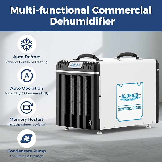 ALORAIR Wi-Fi Crawl Space Dehumidifier, 198 PPD Basement Dehumidifiers - Image 2