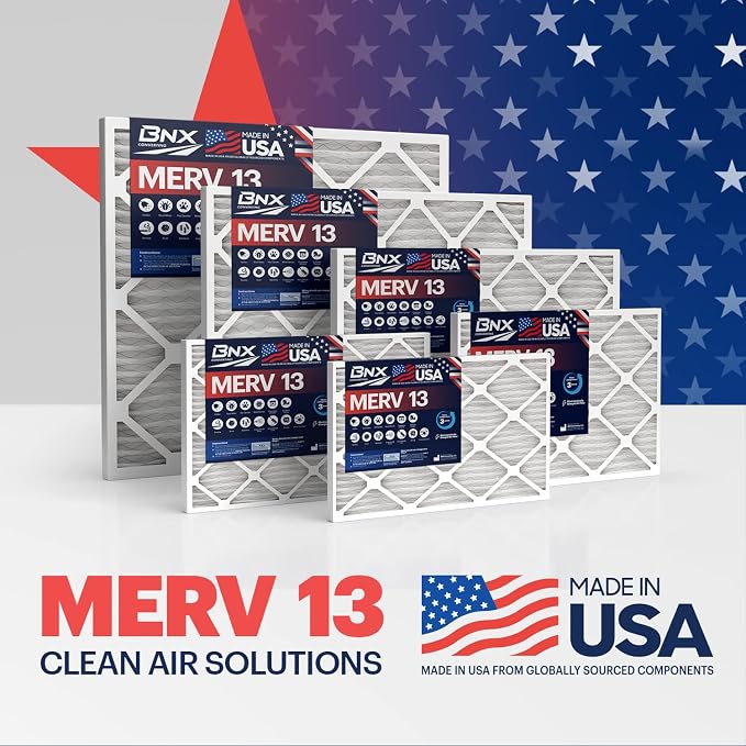 BNX TruFilter 20x25x1 MERV 13 AC Furnace Air Filter - Image 3