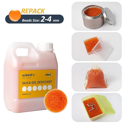wisedry Reusable Desiccant Beads Silica Gel Dessicant Beads Bulk - Image 8