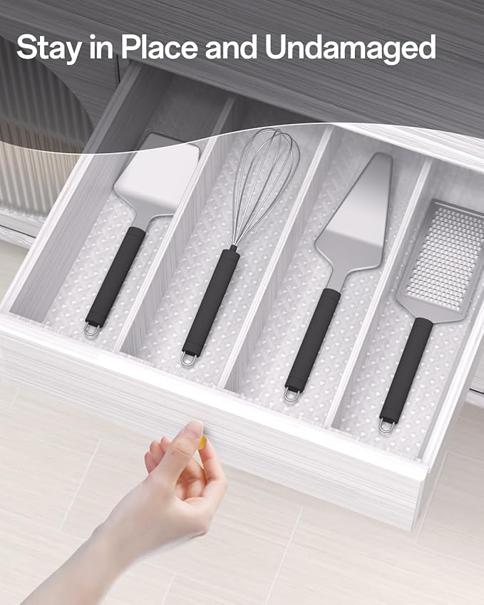 Shelf and Drawer Liner for Kitchen Cabinet, Non-Adhesive 24in x 120in - Image 8