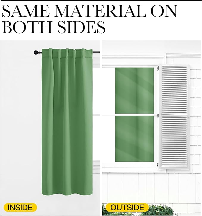 NICETOWN Bedroom Blackout Draperies and Window Treatment- 52 Width X 72 Length - Image 6