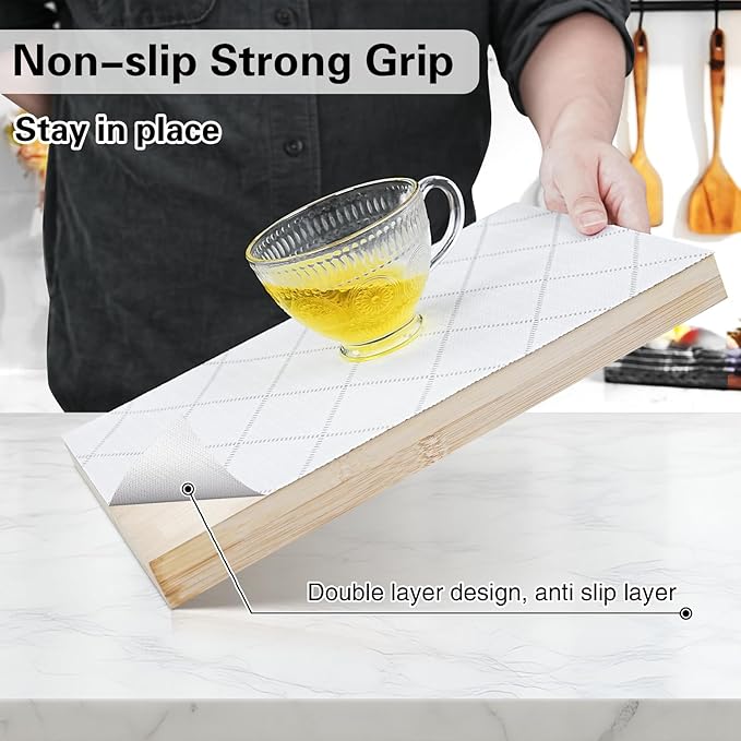 Shelf and Drawer Liner for Kitchen Cabinet, 24 in x 10 FT Non-Adhesive Rhombus - Image 2