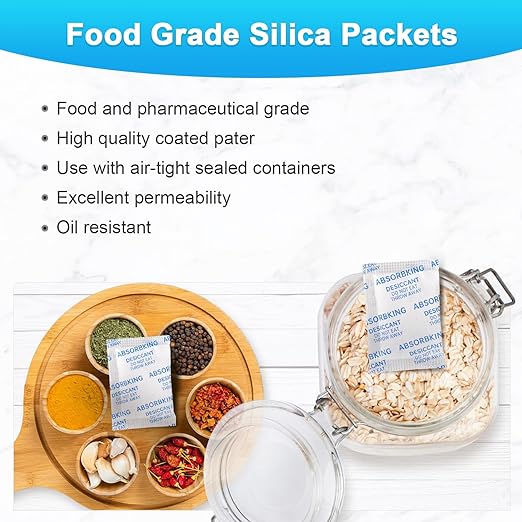 Desiccant Packs – 2 Gram 500 Packs Moisture Absorbers, Food Grade Desiccant - Image 4