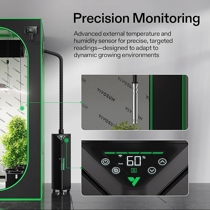 VIVOSUN P888 96"×96"×80" PRO Grow Tent and AeroStream H19 Intelligent - Image 7