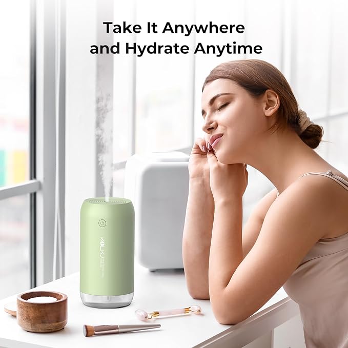 Portable Mini Humidifier, KQLKJ 350ml Small Cool Mist Humidifiers, USB Personal - Image 7