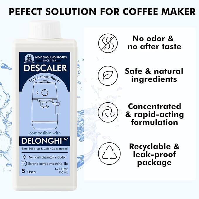 10 Uses DeLonghi Compatible Descaling Solution, Specially Designed to Clean - Image 5