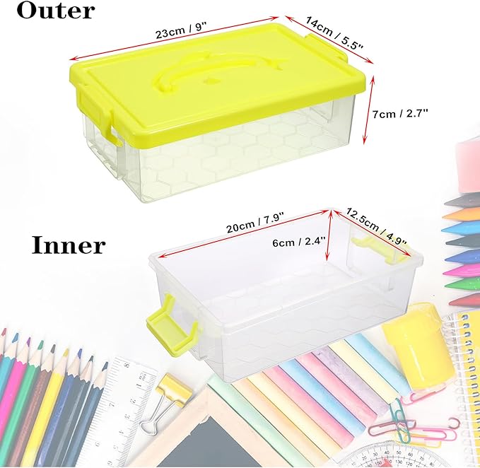BTSKY 1-Pack Clear Plastic Storage Box - Image 5