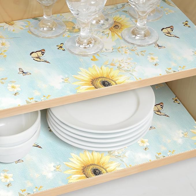 Shelf Liner for Kitchen Cabinets Non Adhesive Drawer Liner, Cabinet Liner for - Image 5