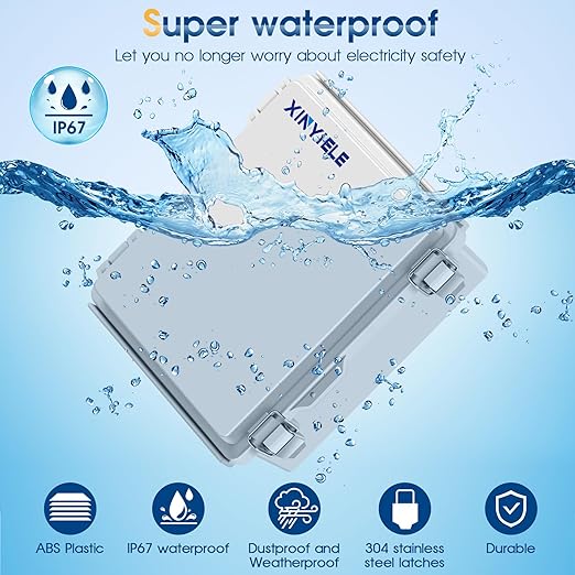 Waterproof Outdoor Project ABS Plastic Junction Box IP67 Weatherproof Dustproof - Image 2