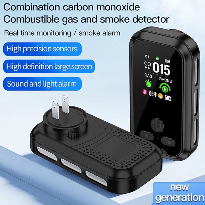 5IN1 Plug in Smoke & Carbon Monoxide Detector & Combustible Natural Gas - Image 3