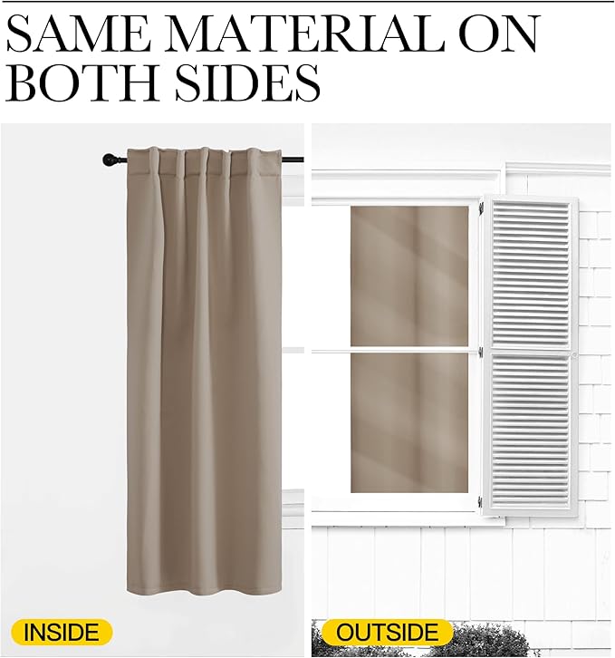NICETOWN Blackout Curtain Panels Window Draperies - Image 6