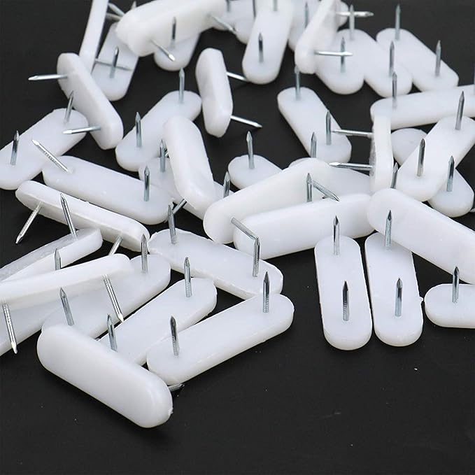 Luckycivia 60 PCS Plastic Head Double Pins, Furniture Chair Leg Feet Pads Glide - Image 3
