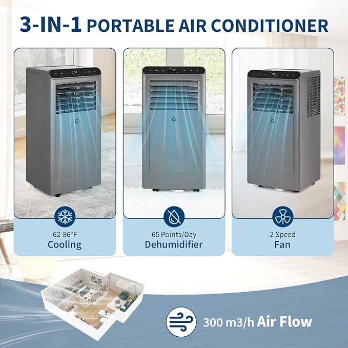 10, 000 BTU Portable Air Conditioner - Image 3