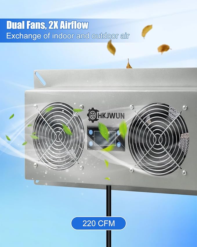 220 CFM Airflow Crawl Space Ventilation Fan - Image 3