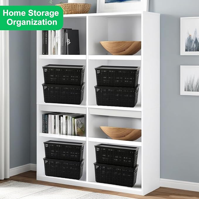 6 Pack Plastic Storage Baskets - Image 7