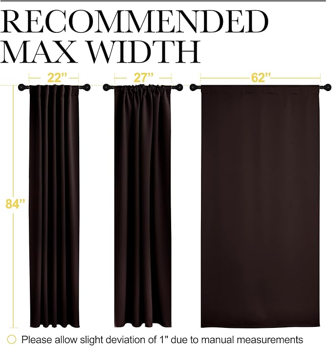 NICETOWN Blackout Curtain Panels Window Draperies - Image 7