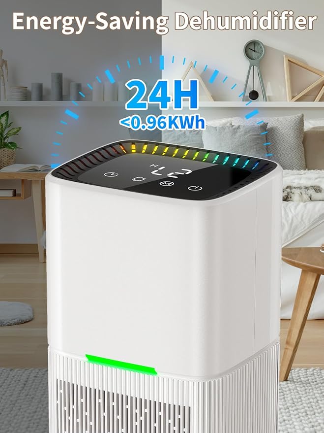 Dehumidifier, 60 OZ Water Tank, Dehumidifiers - Image 6