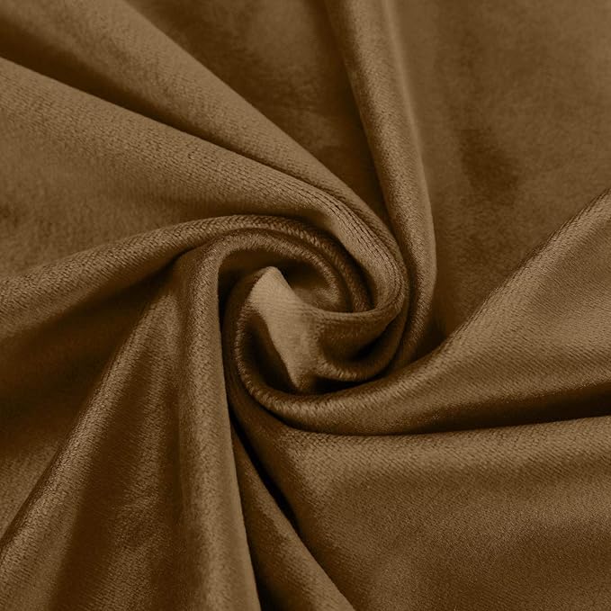 ChadMade Blackout Lined Premium Velvet Curtain Jave 84Wx84L Inch, Eyelet Grommet - Image 6