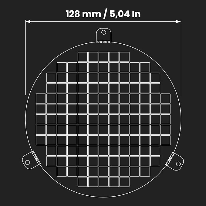 Repa Market 5" Inch White Galvanized Steel Round Crawl Space Vent Grid - Image 2