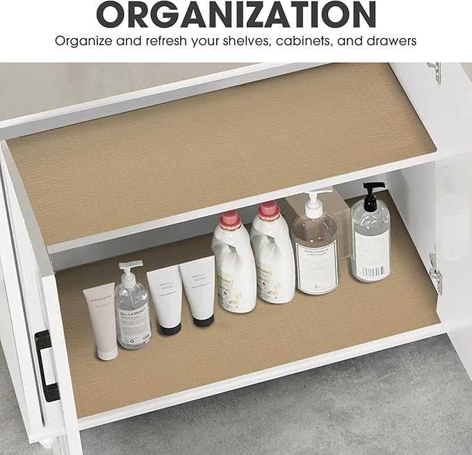 Drawer and Shelf Liner, Non-Slip Kitchen Cabinet Liners Non-Adhesive Thick - Image 7