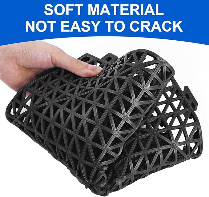 MYFAMIREA Modular Interlocking Cushion 24 Pack 11.8" x 11.8" Rubber Floor Tiles - Image 3