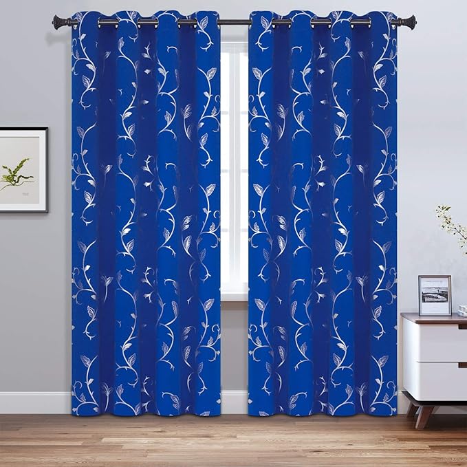 BUHUA 84 Inch Blackout Curtains Thermal Insulated Grommet Curtains - Image 2