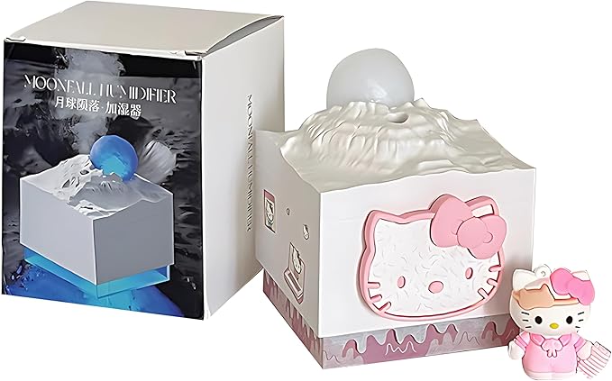 Cartoon Kitty Portable Small Humidifier, USB Personal Desktop Humidifier by leuaxmy